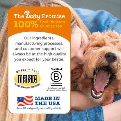 Zesty Paws 8-in-1 Multivitamin Bites for Dogs Chicken Flavor 250 Soft Chews
