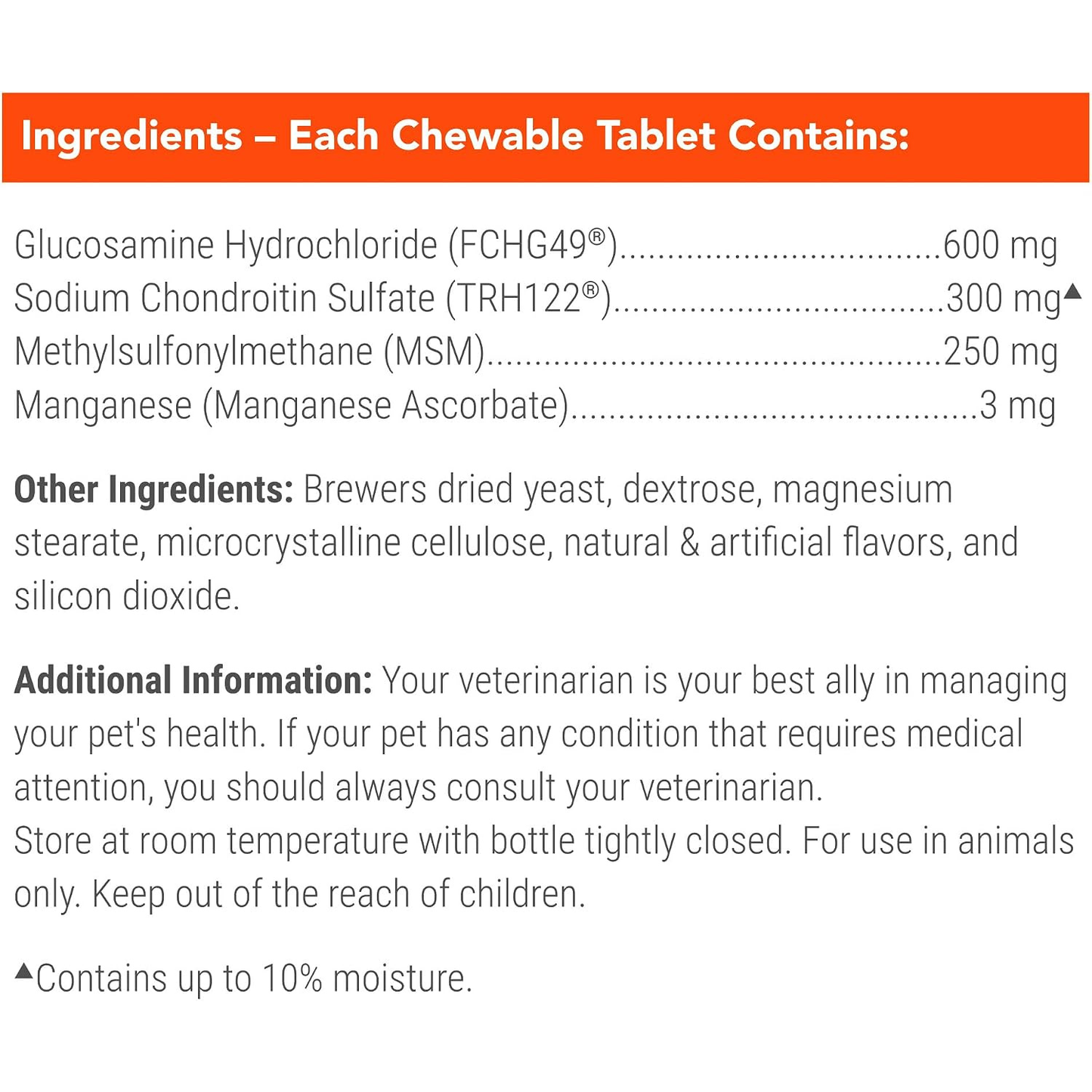 Nutramax Cosequin Joint Health Supplement for Dogs 250Count