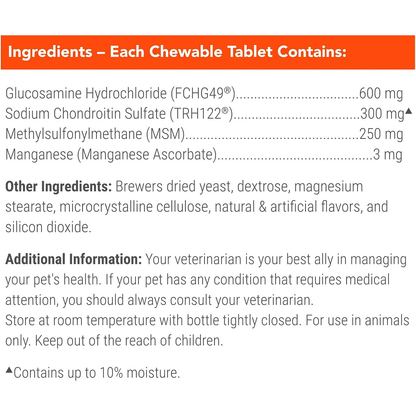 Nutramax Cosequin Joint Health Supplement for Dogs 250Count
