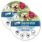 Seresto (2 Pack) Flea & Tick Collar for Large Dogs Over 18 lbs 8-Month Protection Vet-Recommended