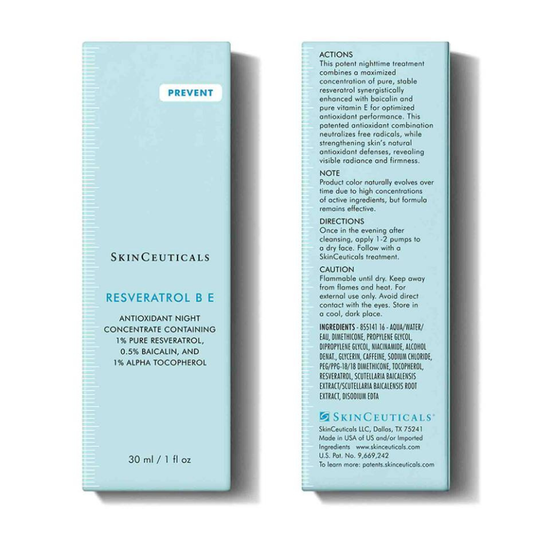 SkinCeuticals Resveratrol B & E Nighttime Antioxidant Facial Serum (1 fl. oz 30ml)