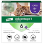Advantage II Large Cat Flea Treatment & Prevention for Cats Over 9 lbs 6-Month Supply