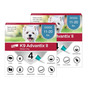 K9 Advantix II Flea Tick & Mosquito Treatment for Medium Dogs 11-20 lbs 2 Pack of 4 Month Doses