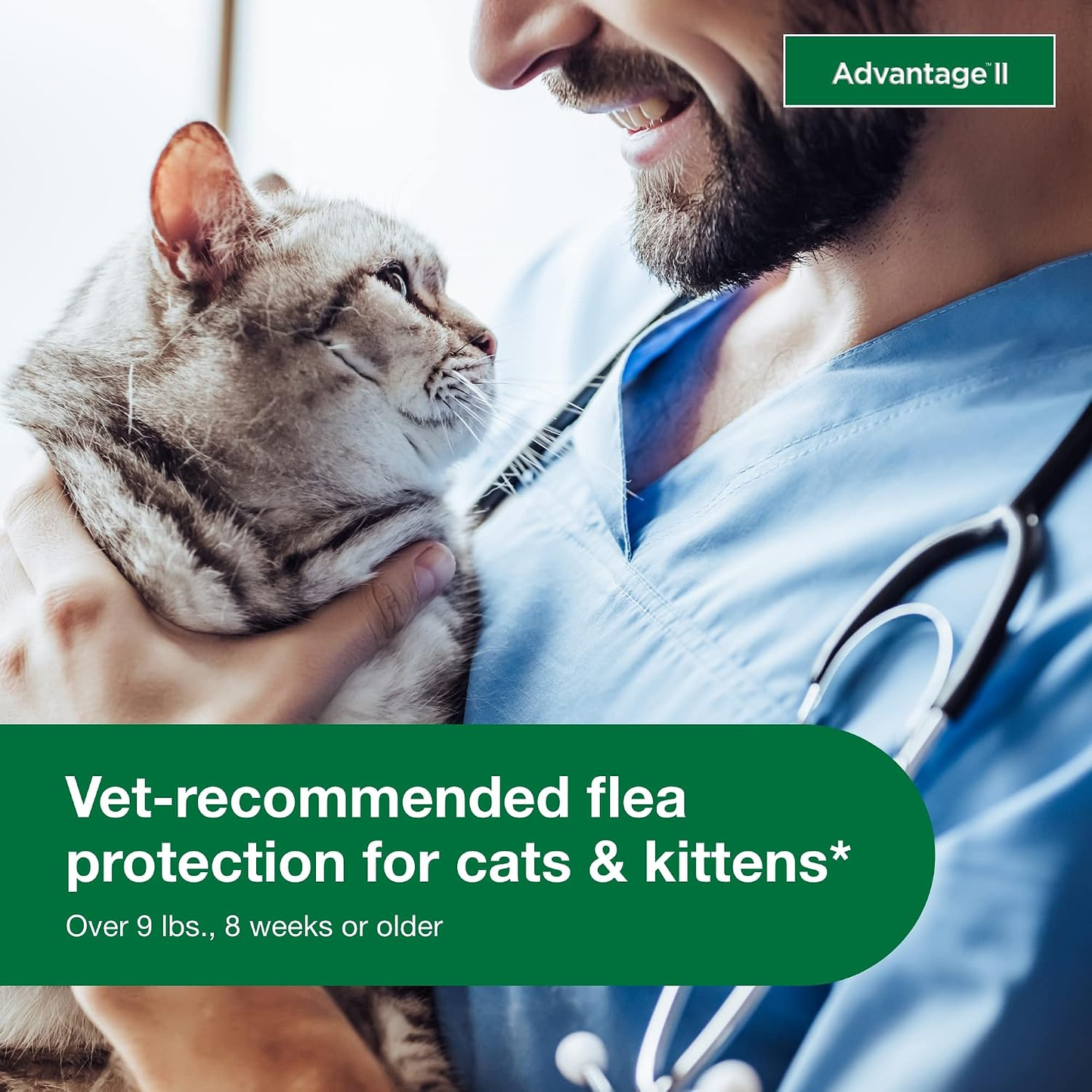 Advantage II Large Cat Flea Treatment & Prevention for Cats Over 9 lbs 2 Pack of 6-Month Supply