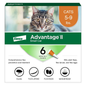 Advantage II Small Cat Flea Treatment 5-9 lbs. 6-Month Supply