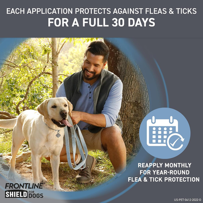 Shield Flea & Tick Treatment for Large Dogs 41-80 lbs 6 Doses by Frontline